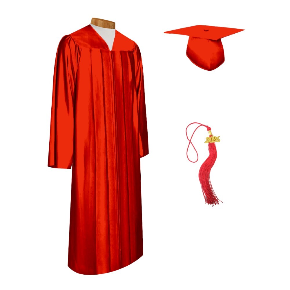 2026 Shiny Graduation Cap and Gown with Tassel by Grads4Good
