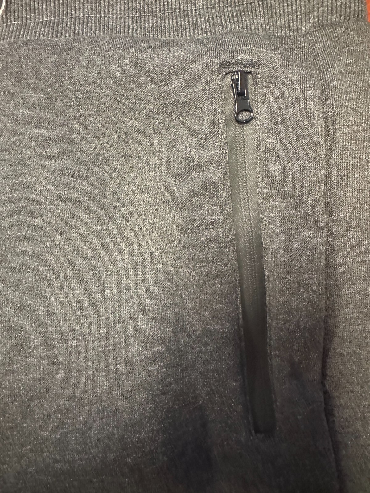 Men’s Fleece Lined Slim Fit Casual Tech Jogger Sweatpants W Zipper Pockets S-3XL