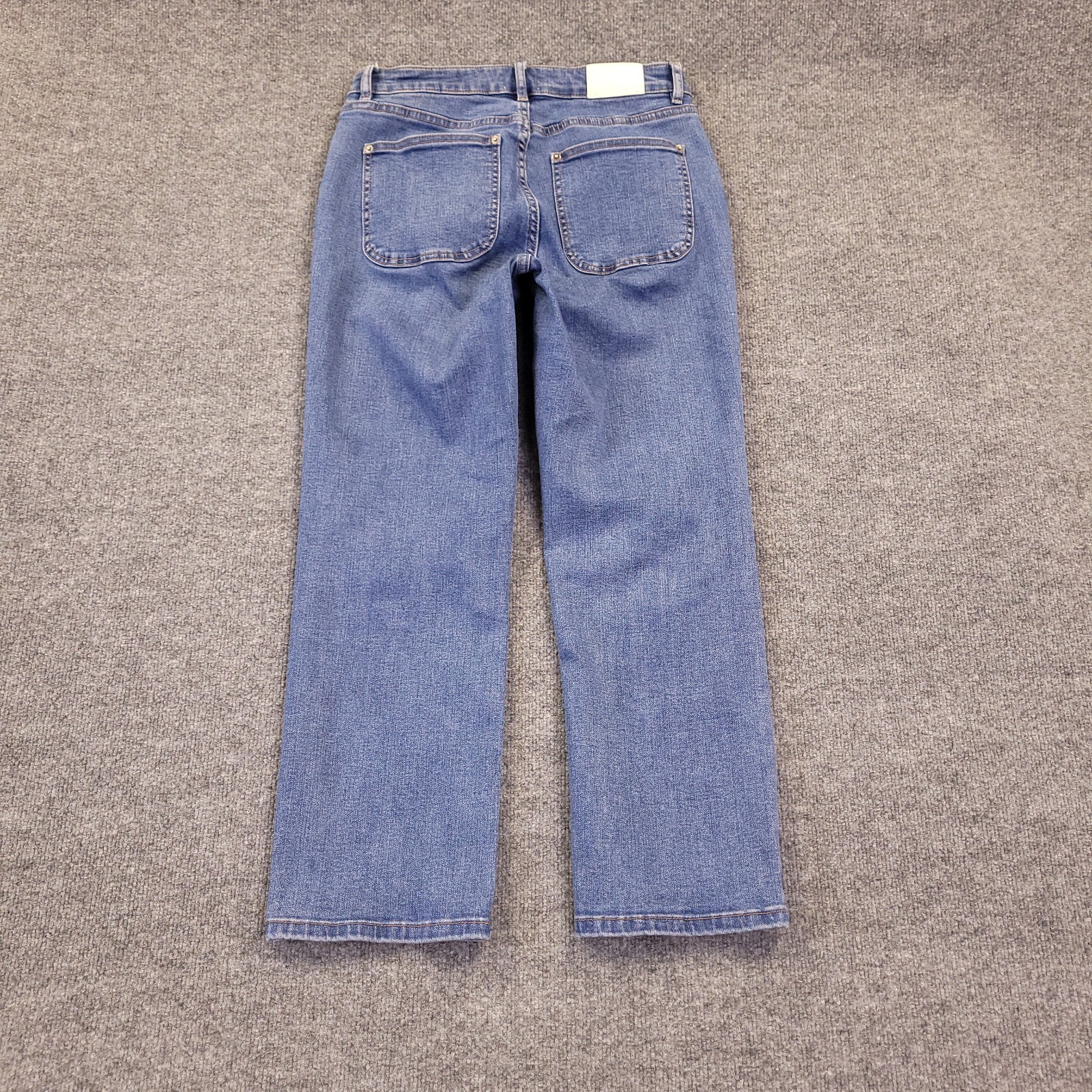 7D 7 Diamonds Denim Straight Jeans Womens 30×26.5 Blue High Rise Stretch