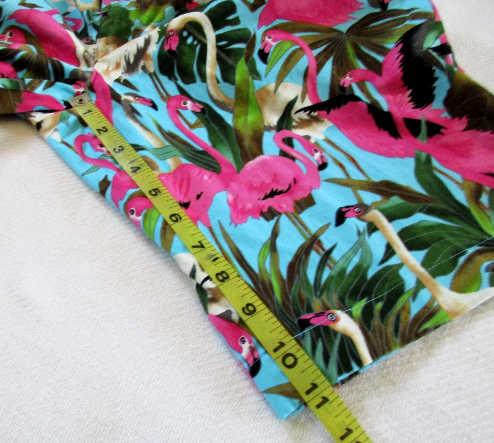 Loudmouth Golf Shorts Men’s 34 All Over Print Pink Flamingo Tropical Chino 11″