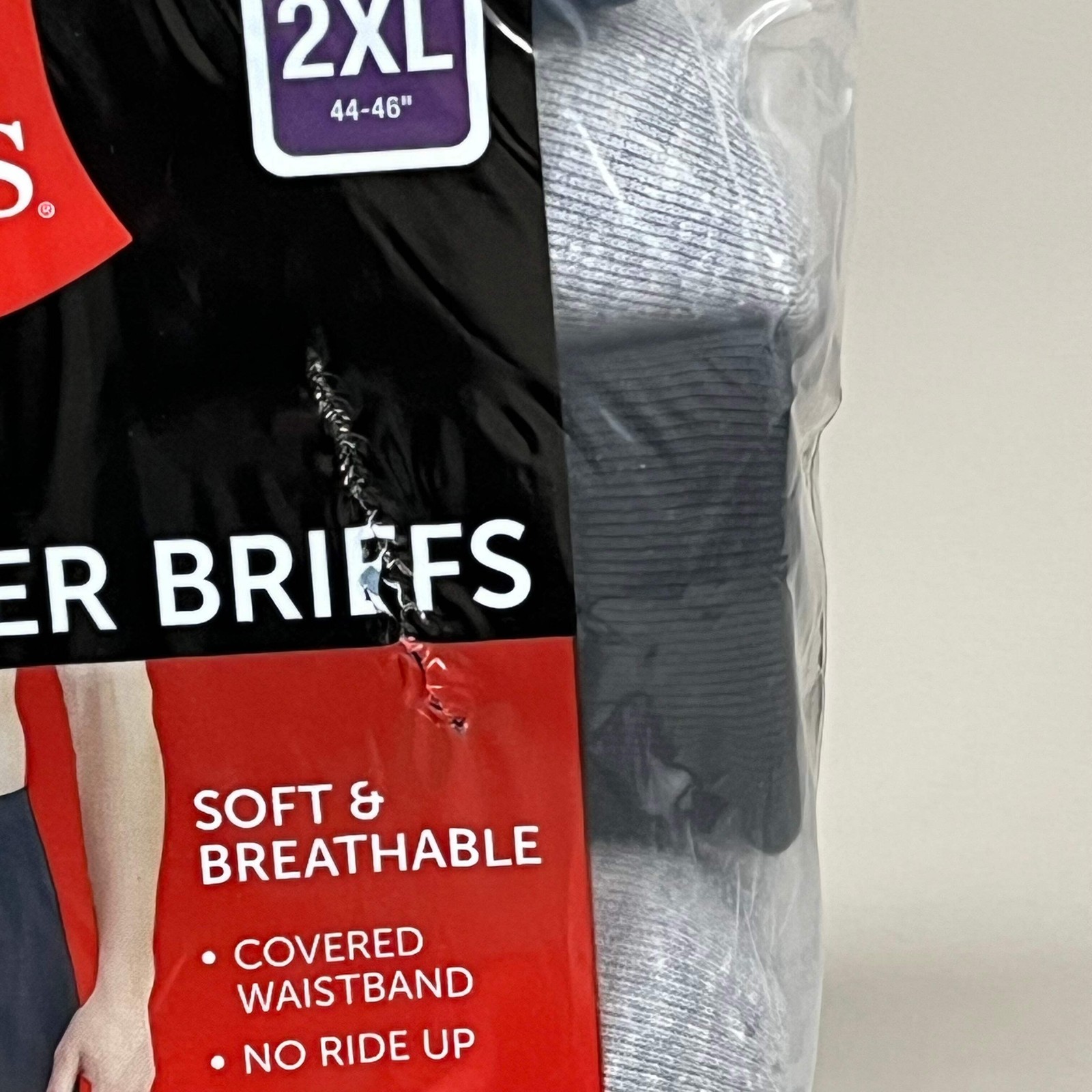 HANES (6 PACK!) Men’s Boxer Briefs Sz 2XL 44-46″ Black/Blue/Grey 7460P6