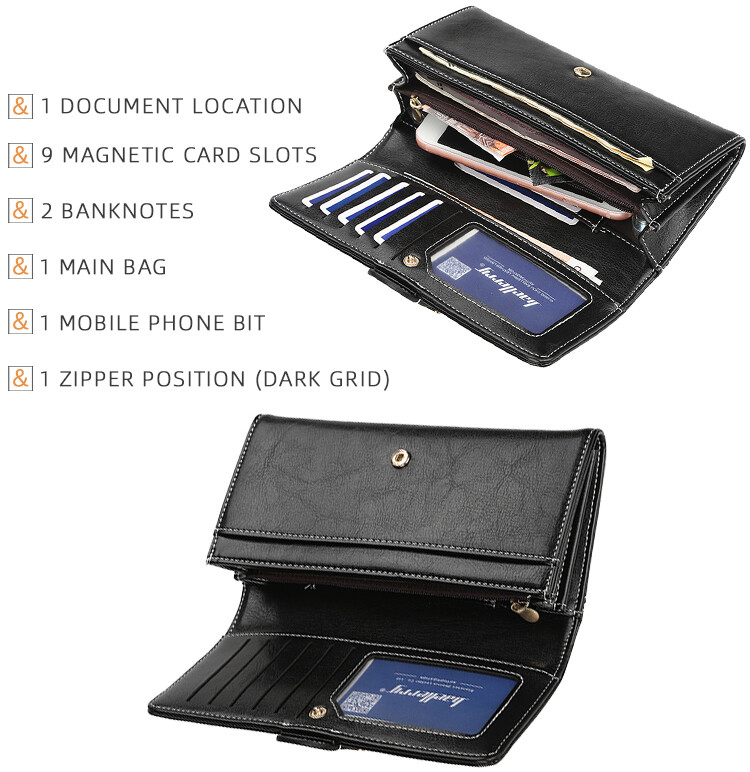 Money Manager Women’s Wallet Clutch Organizer Phone Card Holder with Hasp Gifts