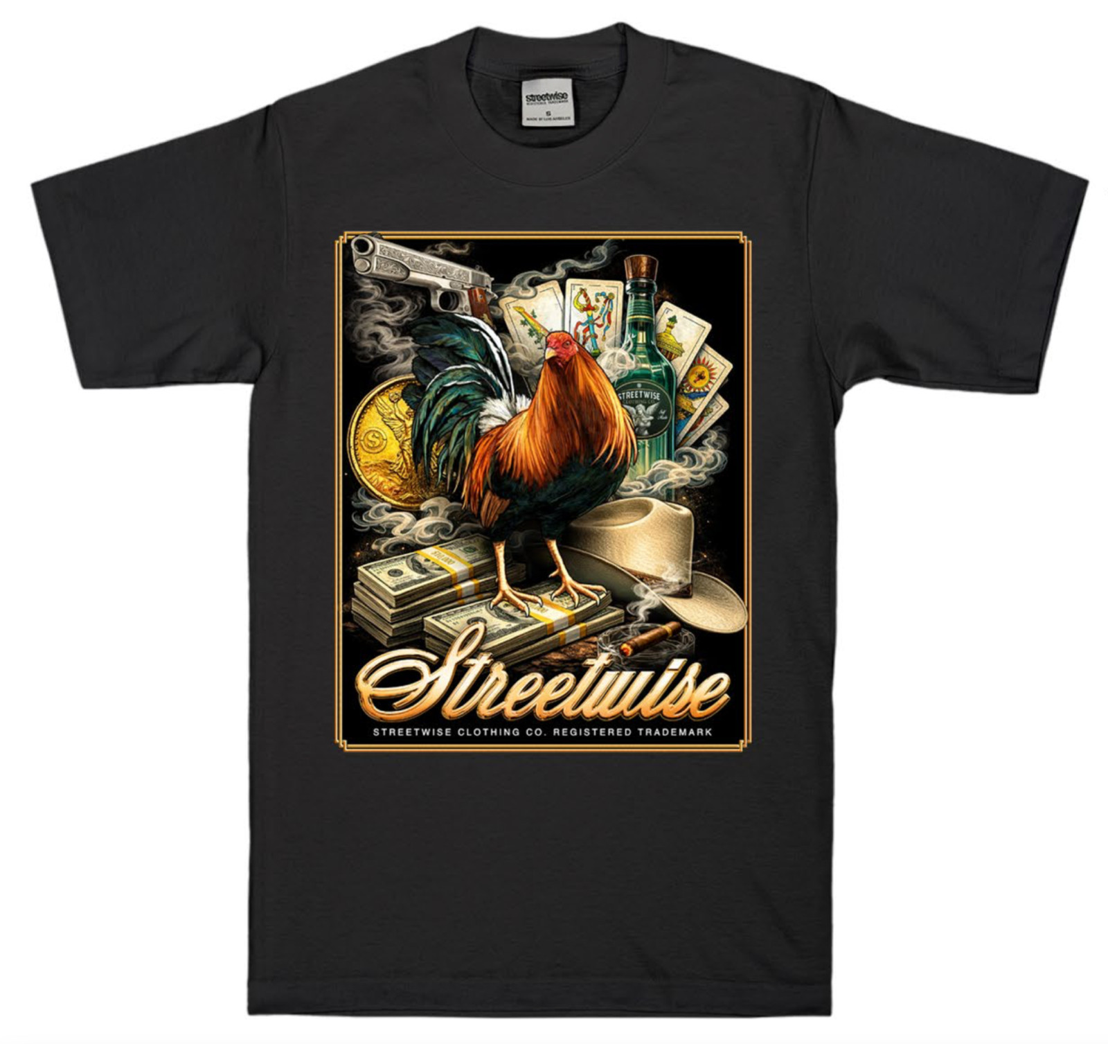 Streetwise Vida Recia Graphic T-Shirt Black M-L-XL-2XL-3XL-4XL-5XL