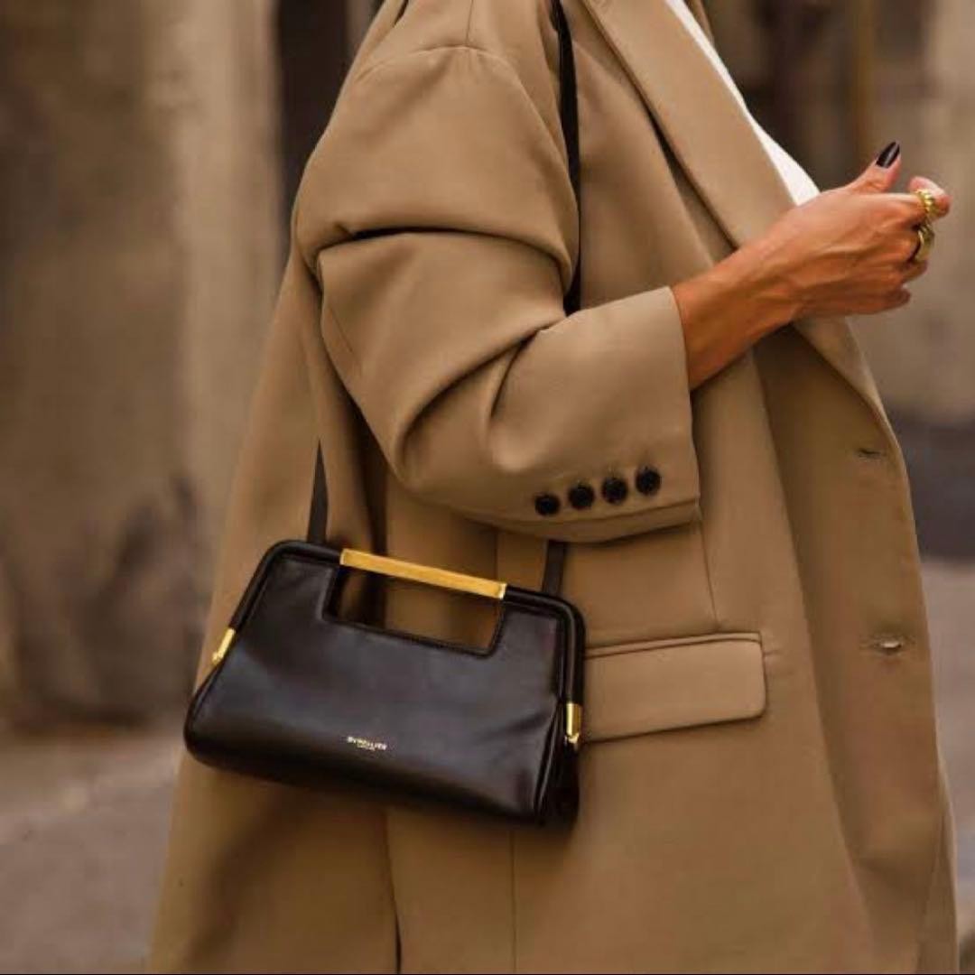 DEMELLIER Clutch Shoulder Bag Leather Mini from Japan