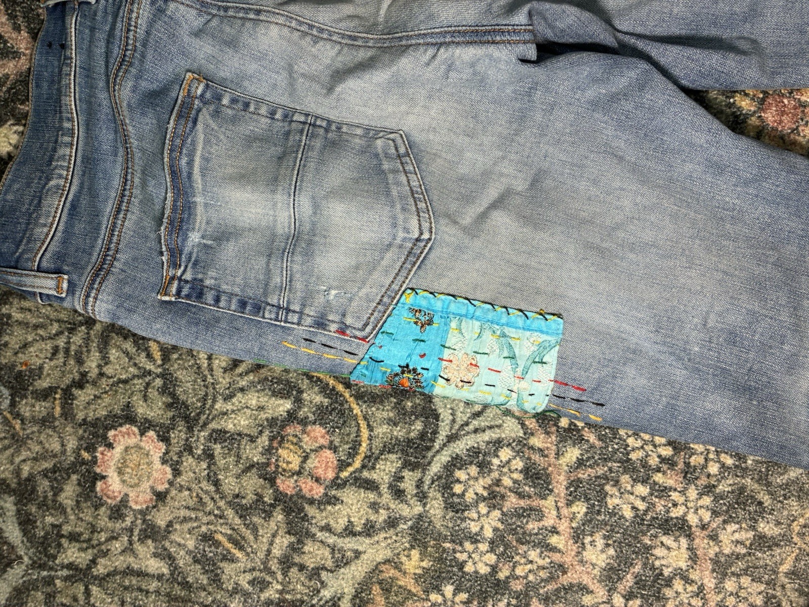 AMIRI quilted patchwork denim size 33