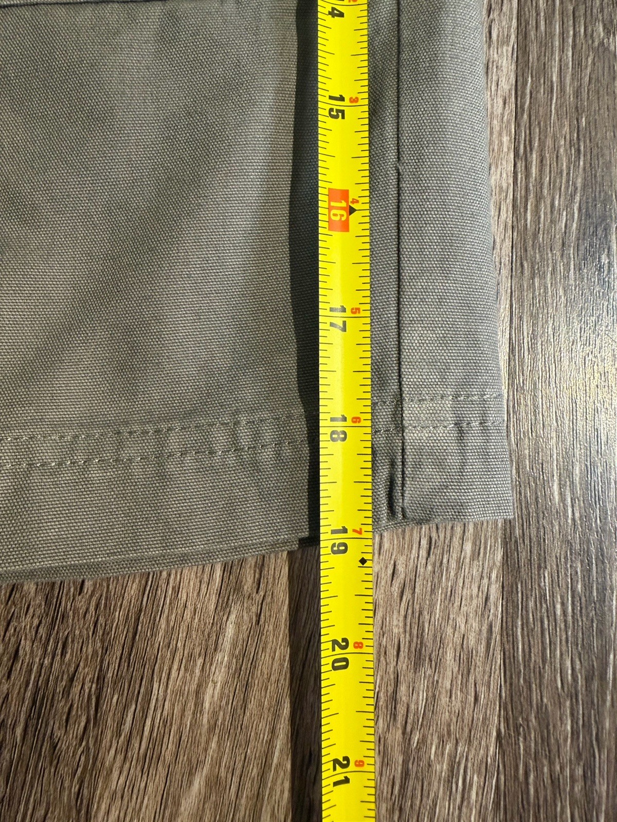 Magellan Sportswear Gray Canvas Cotton Cargo Short Flat Front Zip Pockets Sz 36