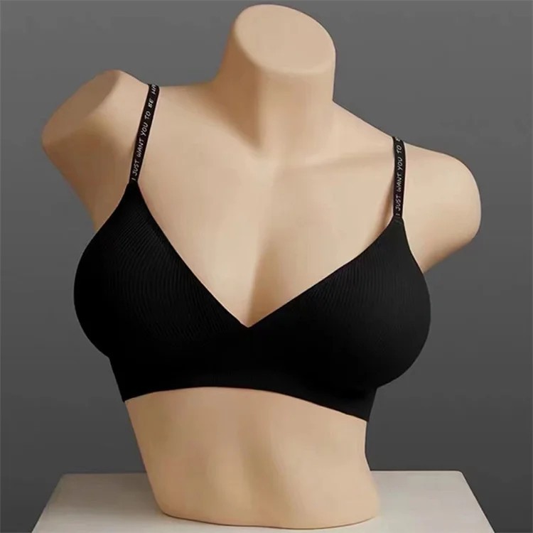 Sujetador Push Up sin aros mujer Bralette sin costuras Deep V Lencería Sexy