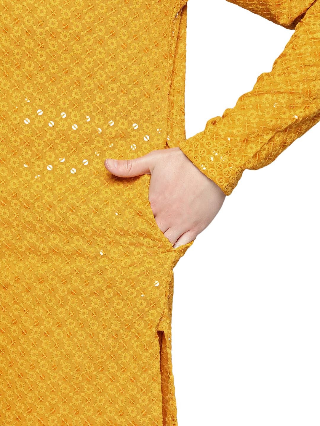Maple Clothing Mandarin Neck Men’s Cotton Kurta No Pants Indian Party Dress