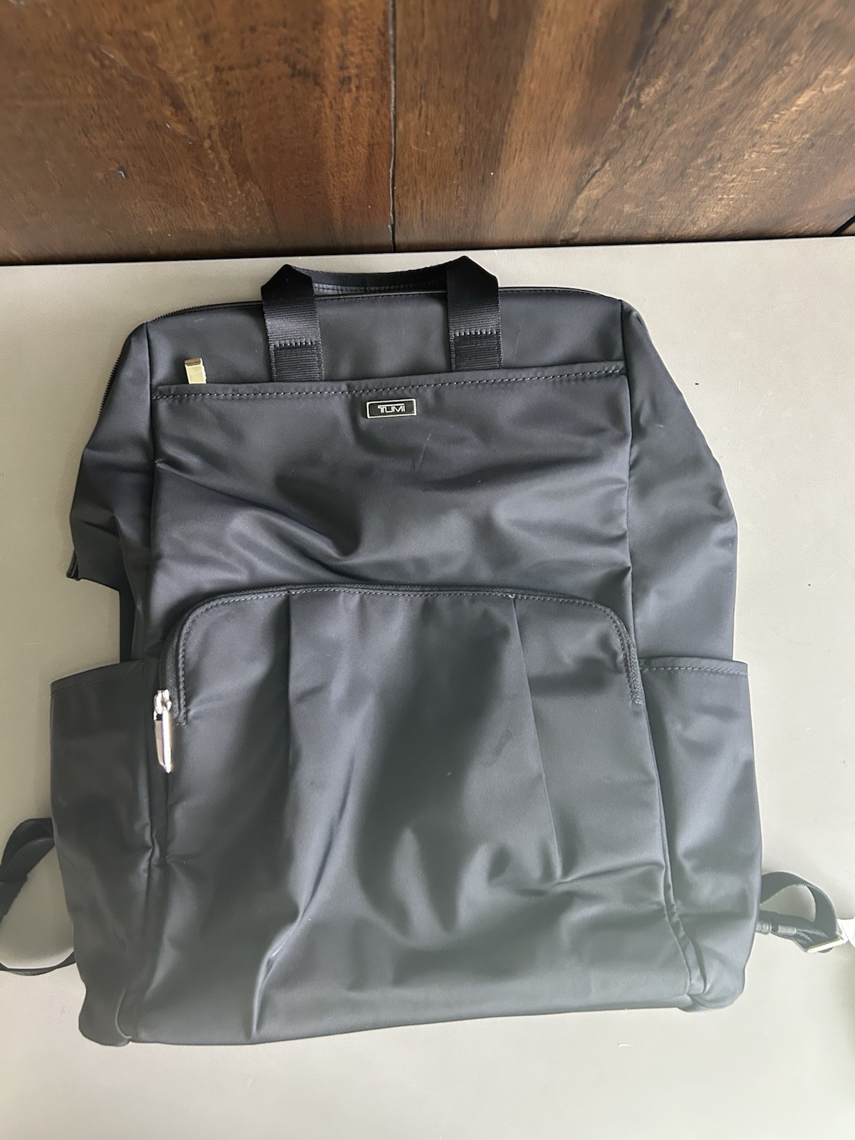 Tumi Mel Black Framed Tote Backpack