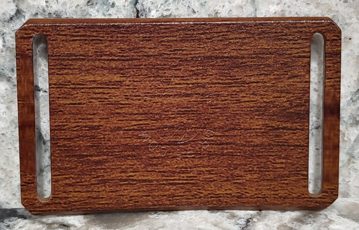 GRIP6 BELT BUCKLE – CRAFTSMAN WALNUT WOOD LOOK – 1.5 INCH WIDE