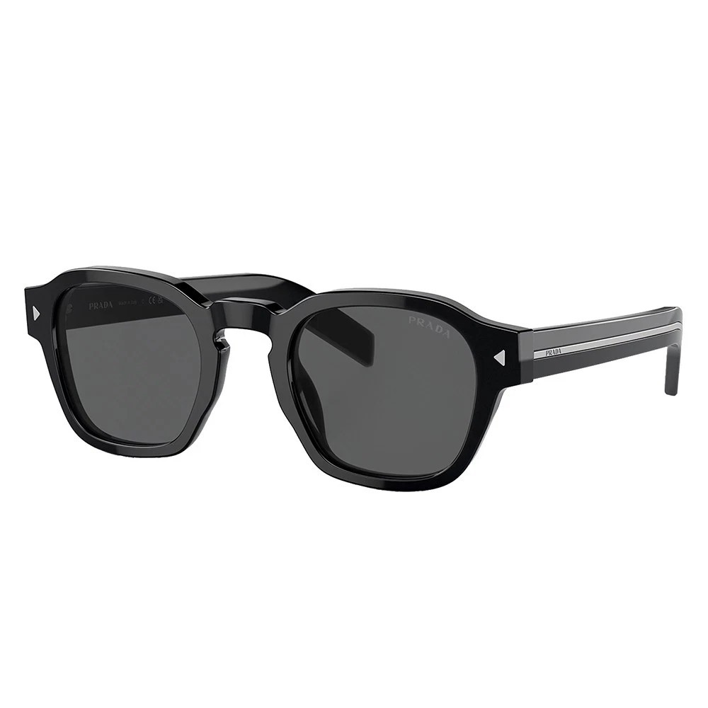 PRADA PR A16S 16K731 Black Frame Grey Lens Unisex Sunglasses New 52mm