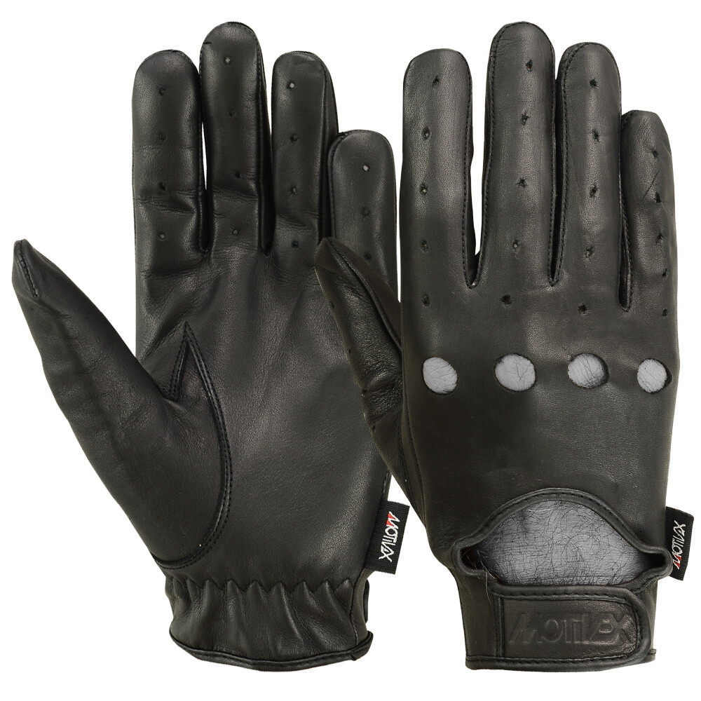 Men’s Driving Gloves Chauffeur Car Motorcycle Unlined Leather Police Drivers MRX