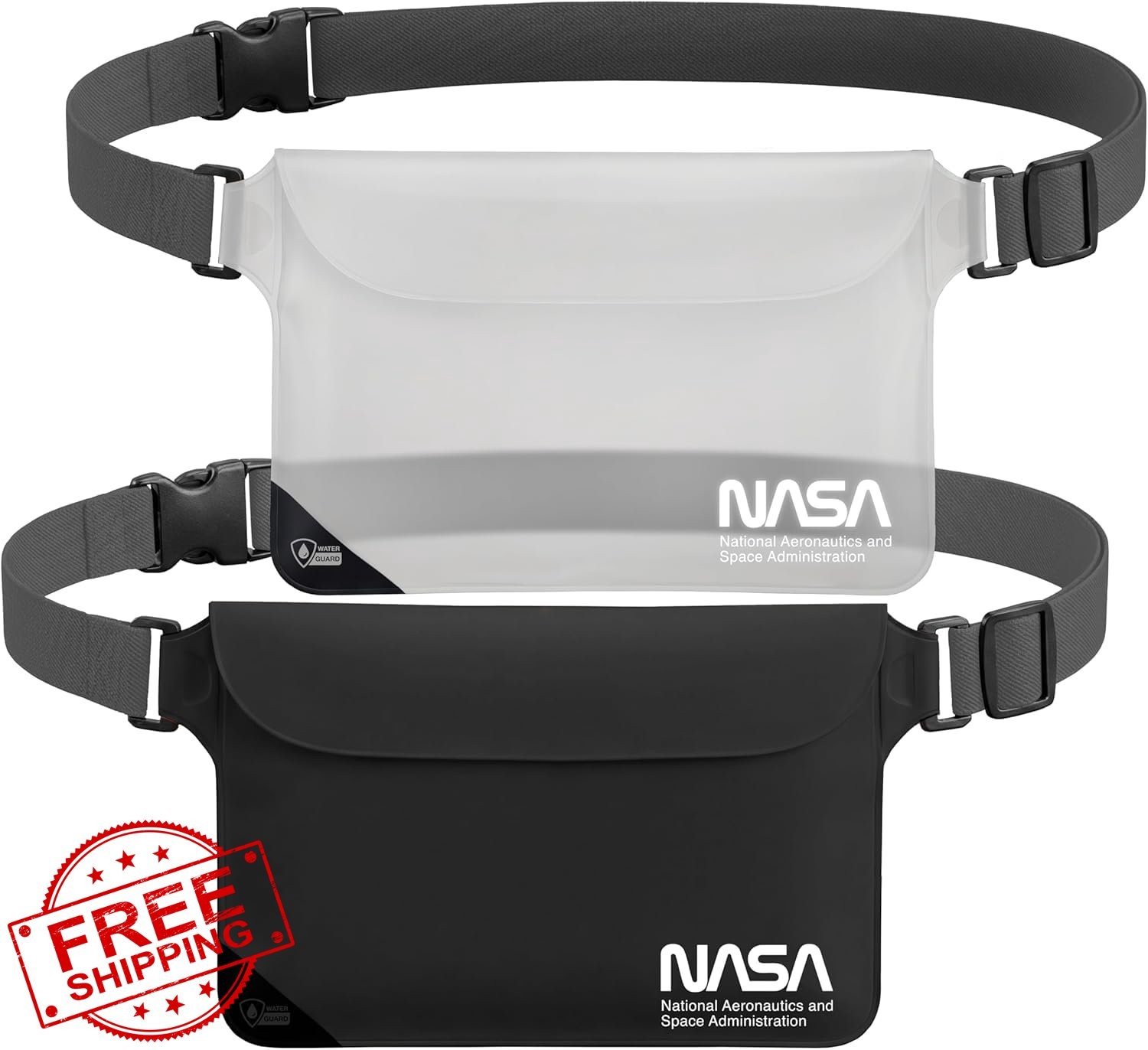 American Logic NASA Pouch Black White 2 Pack