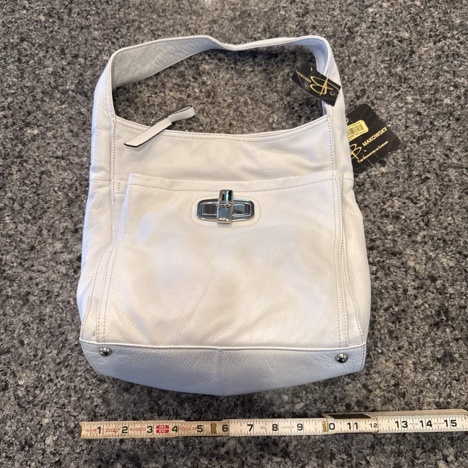 b makowsky leather handbag