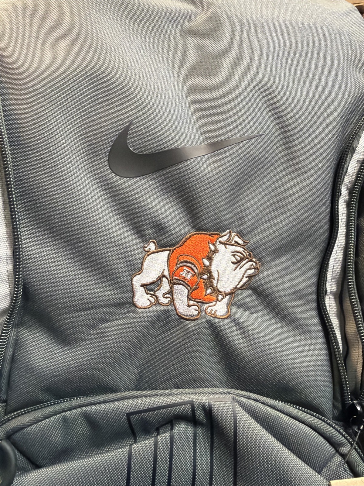 Nike Varsity Elite 32L Gray School Padded Laptop Team Logo Backpack HM9965-068