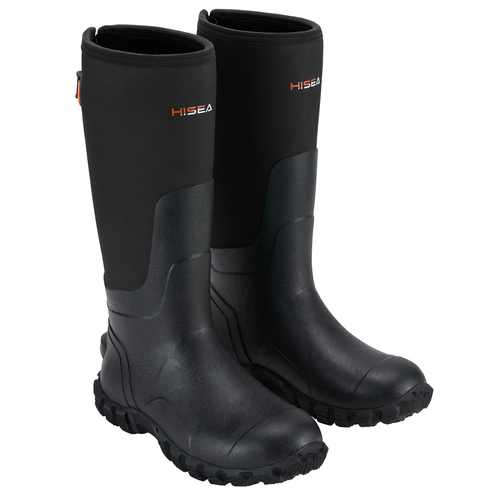 HISEA Men Adjustable Rain Boots Fishing Hunting Mud Dirt Farm Work Safety Shoes