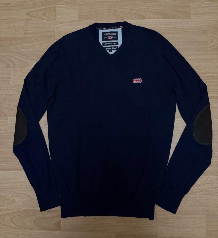 Men’s Mille Miglia Sweater Navy Wool 40 /L / 48
