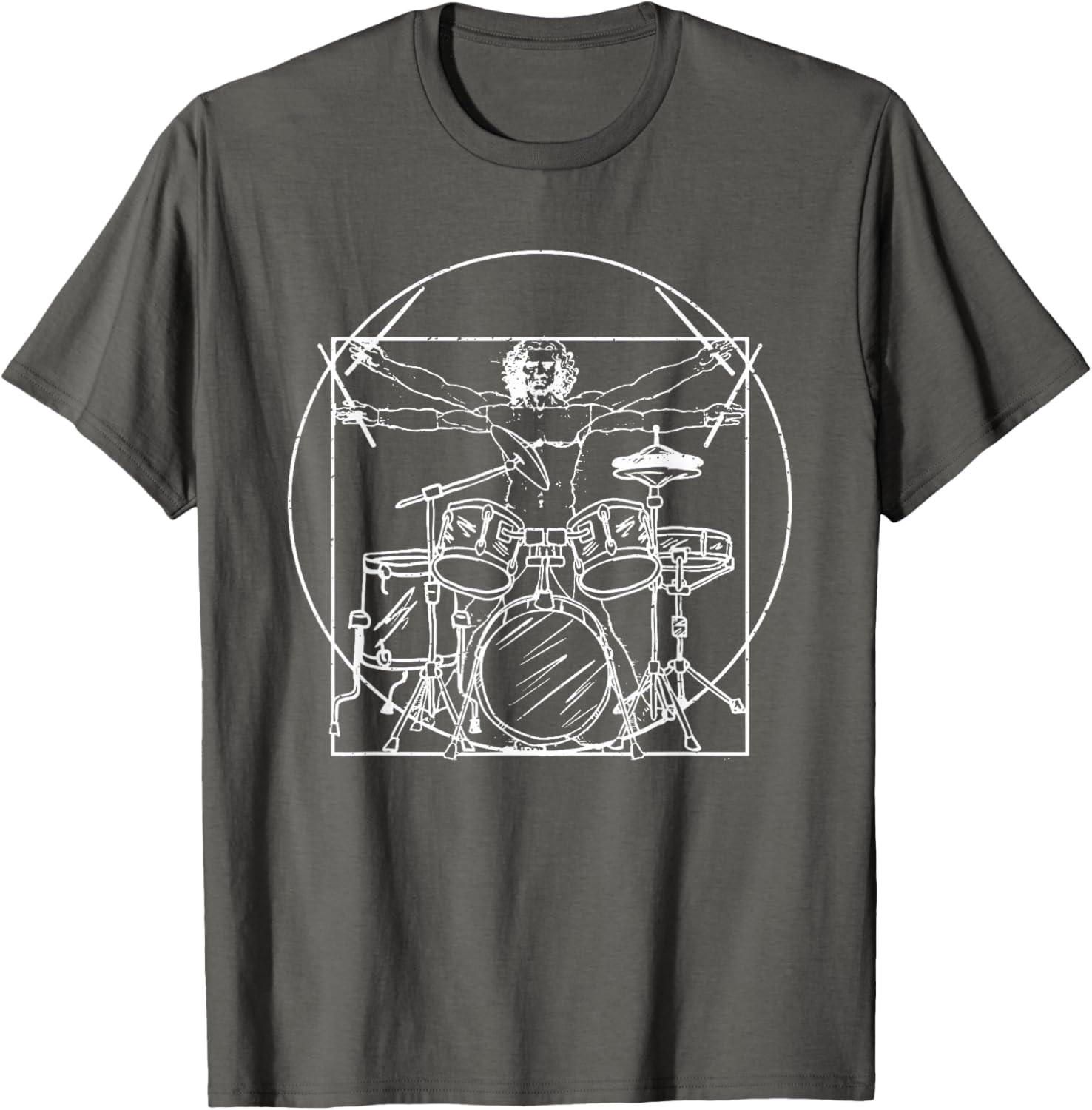 Drummer Da Vinci Drums Gift For Music Fans Unisex T-Shirt