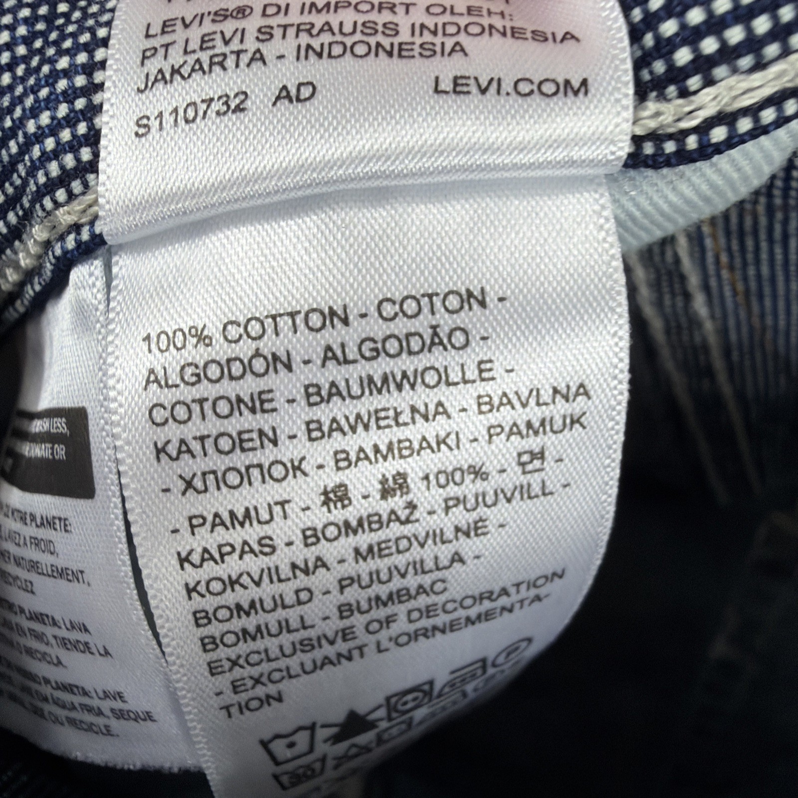 Levi’s Premium 578 Baggy Jeans Men’s Size 29×32 Aged Indigo Pin Cotton