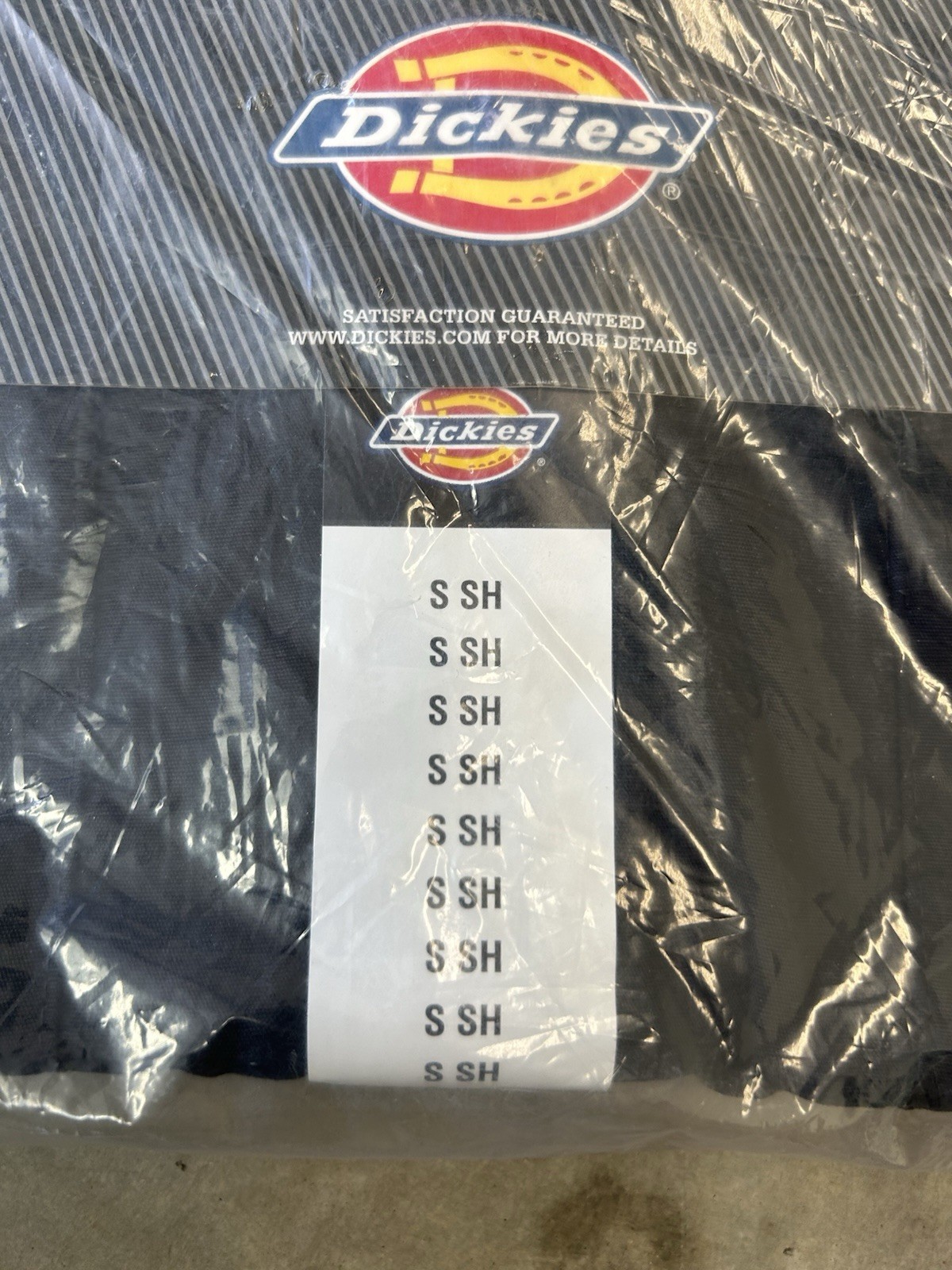 Dickies Mens Short Sleeve Coverall Small Short SSH Black 33999BK NWT Sealed