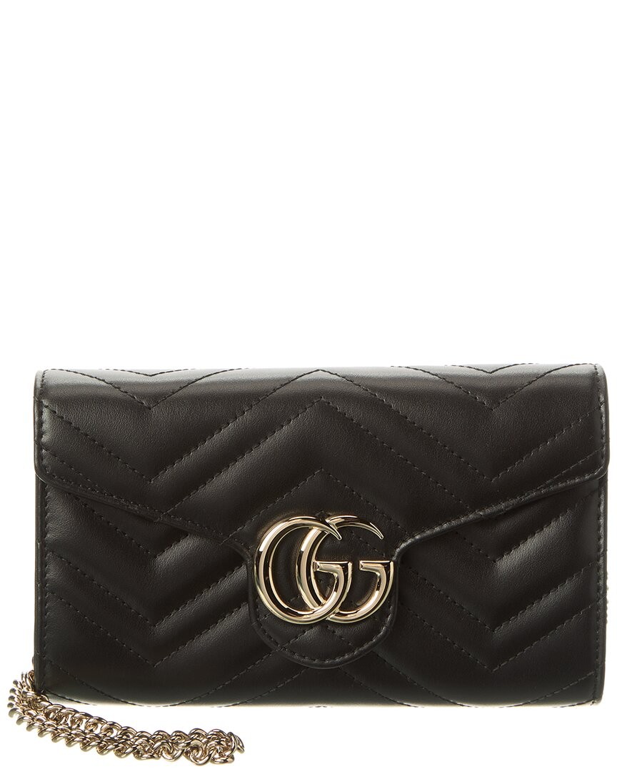 Gucci Gg Marmont Leather Crossbody Women’s Black