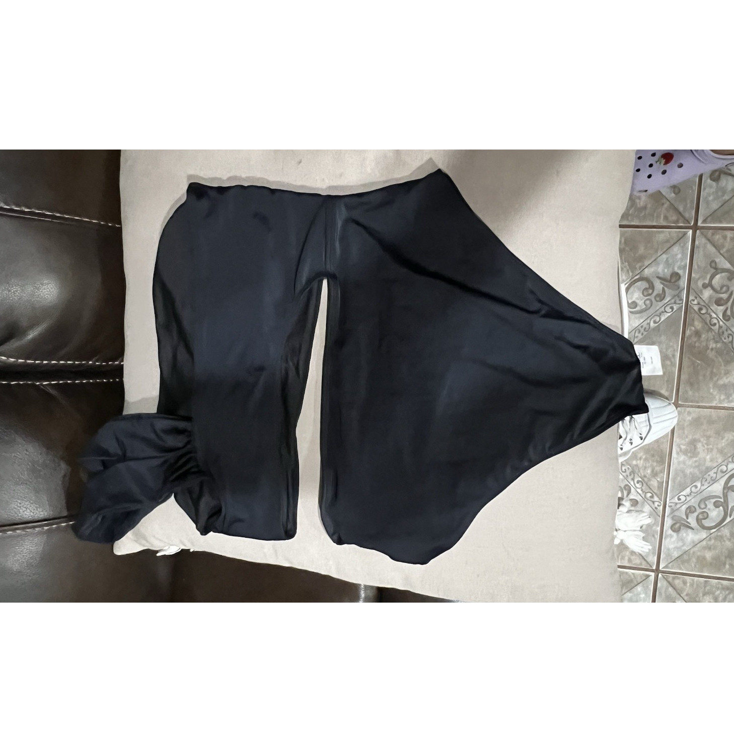 Black One Shoulder High Waist Bikini Set 80% Nylon 20% Spandex Size L