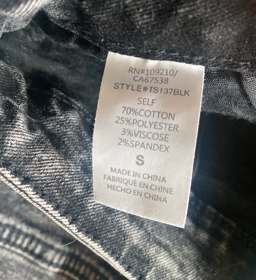 Windsor Women’s Black Acid Wash Wide-Leg Cargo Jeans Size S Stretch