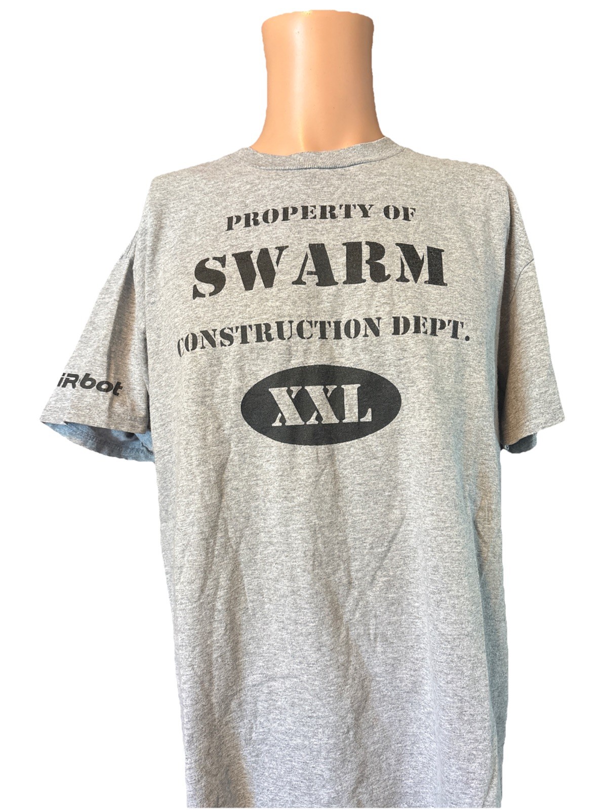 Vintage 90’s Property Of SWARM Construction Dept. iRobot Robotics Shirt Size L