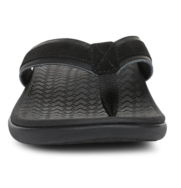 VIONIC Tide 2.0 Toe Post Sandal, Black Suede