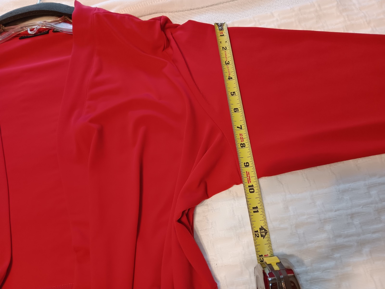 Nice! Susan Graver Liquid Knit RED SZ 3X open no Closure cardigan Swing Jacket