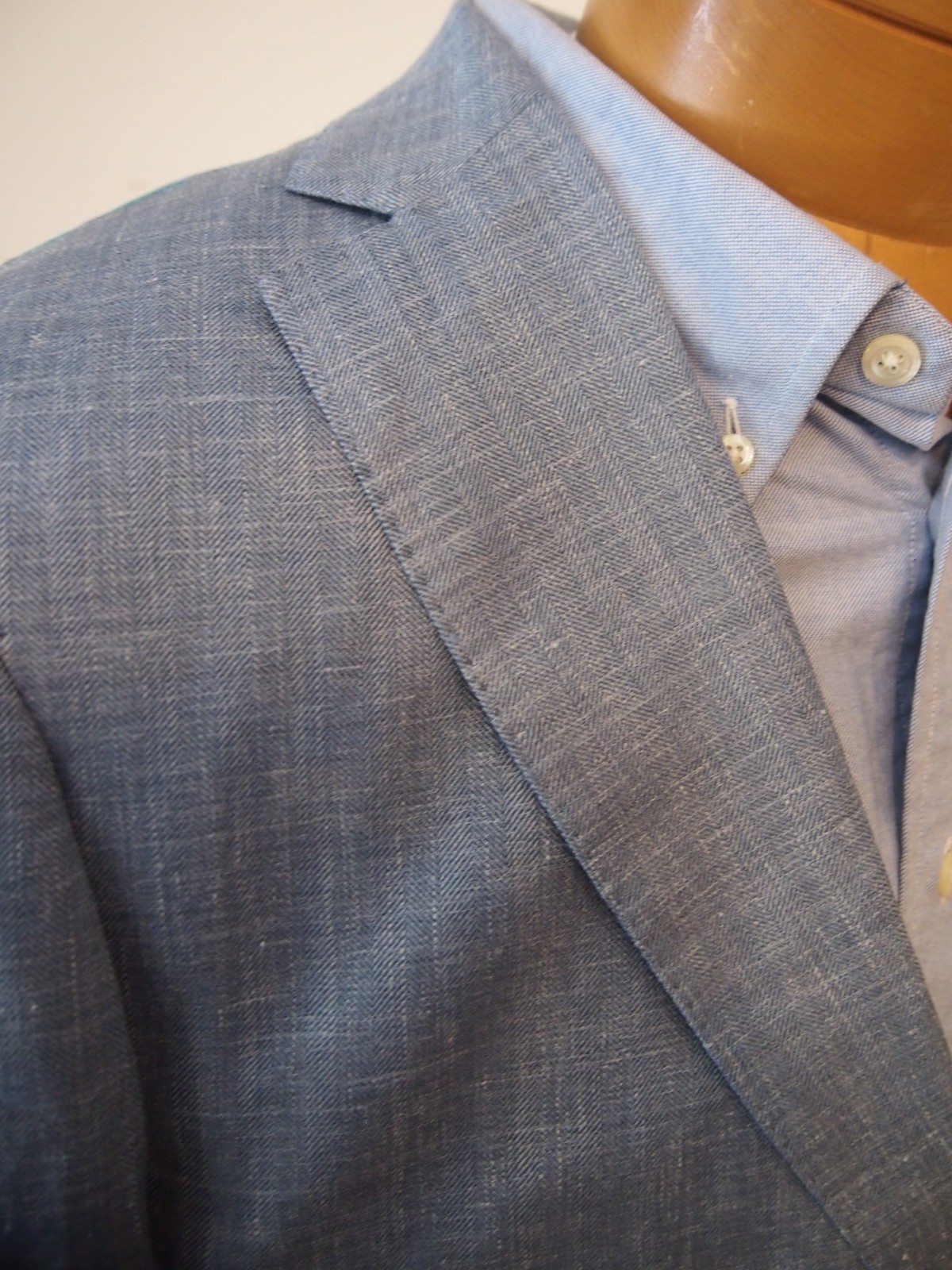 Peter Millar Wool Silk Linen 2 Button Gavin Herringbone Sport Coat NWT 40R $1295