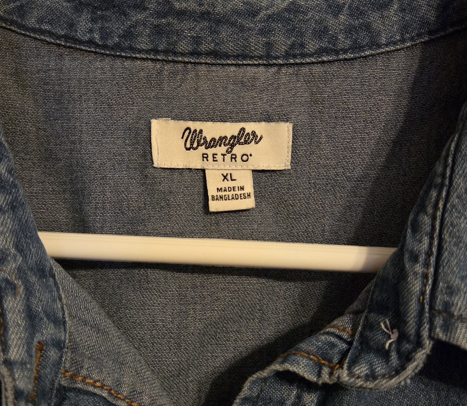 Wrangler Retro Sleeveless Tie-Front Denim Top Stars And Stripes Size XL