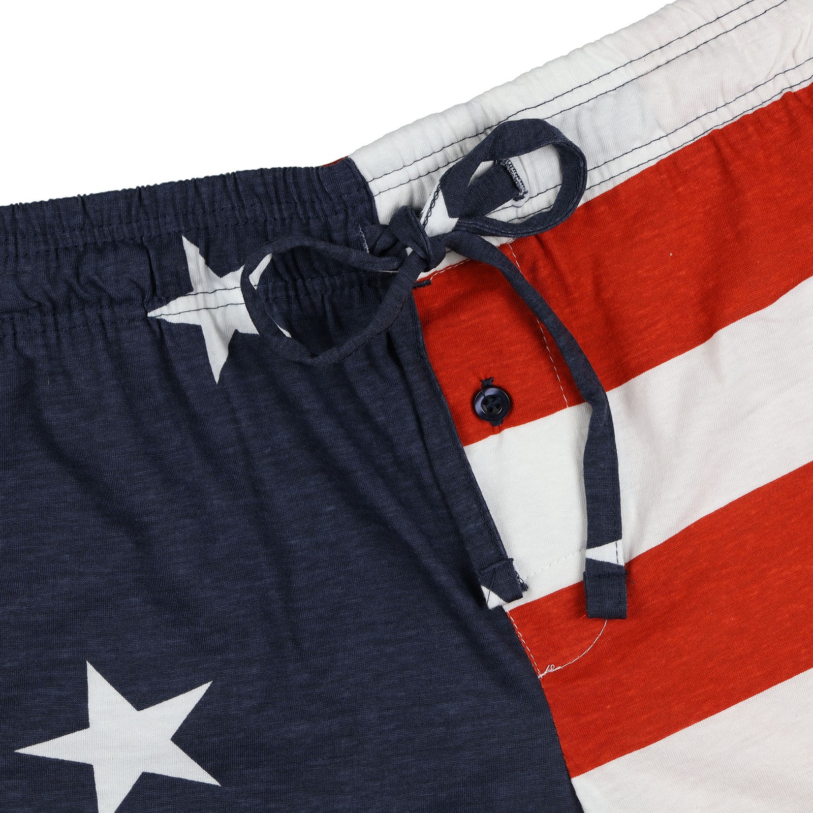 Stars And Stripes Men’s Shorts Patriotic Flag Summer Lounge Bottoms