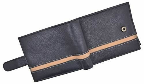 Bifold Men’s Wallet Premium Leather Hipster Credit Card ID Coin Wallet With Snap