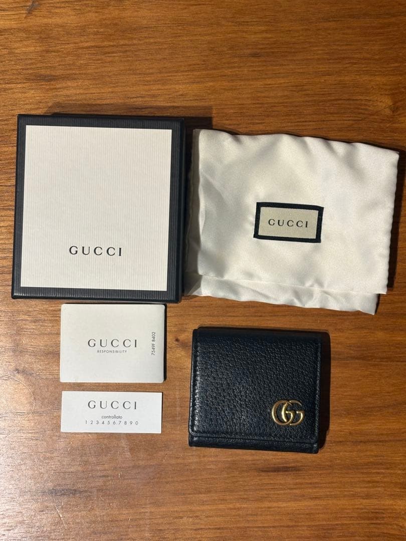 GUCCI Black Leather Coin Case