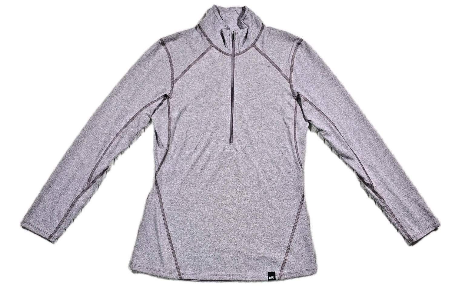 REI Co Op Pullover Women’s MEDIUM Purple 1/2 Zip Lightweight Base Layer