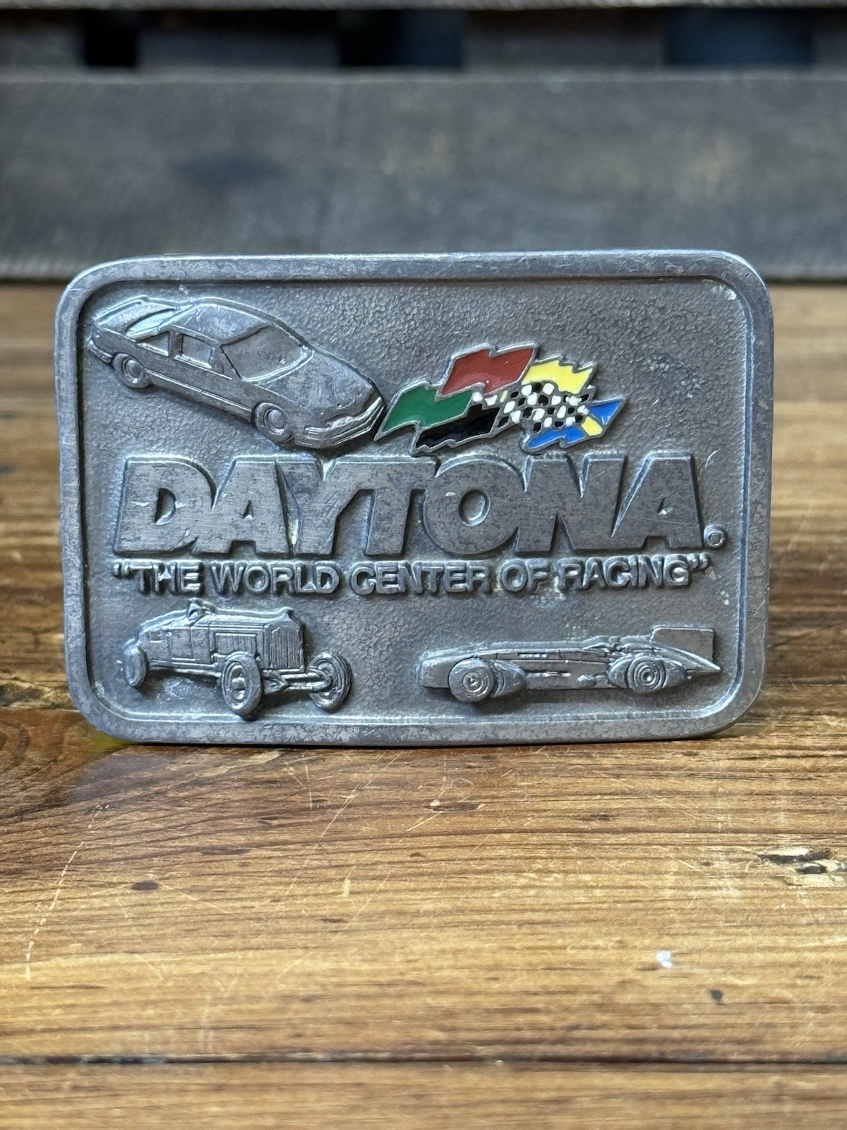Daytona international Speedway Race Track The World Center of Racing Belt Buckle