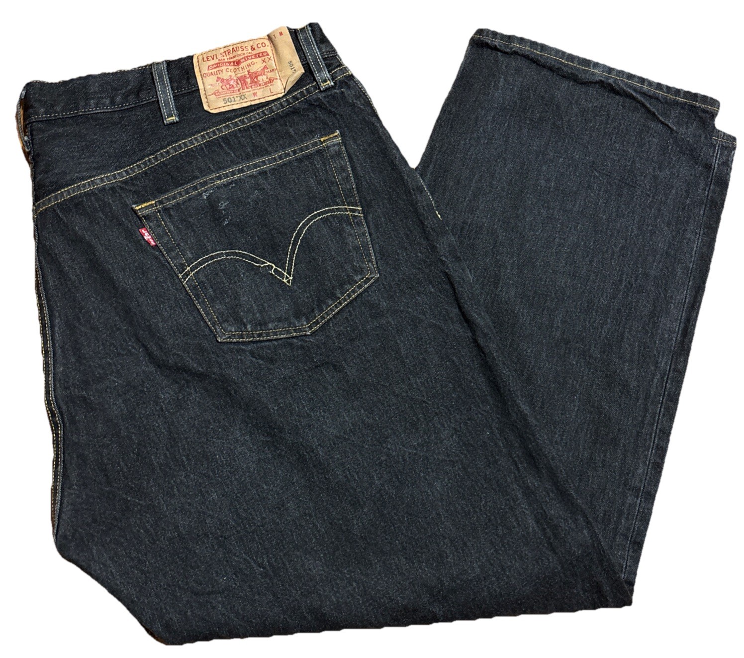 Levi’s 501XX 48×32 Men’s Button Fly Shrink to Fit Jeans Mexico Shrunk To New Siz