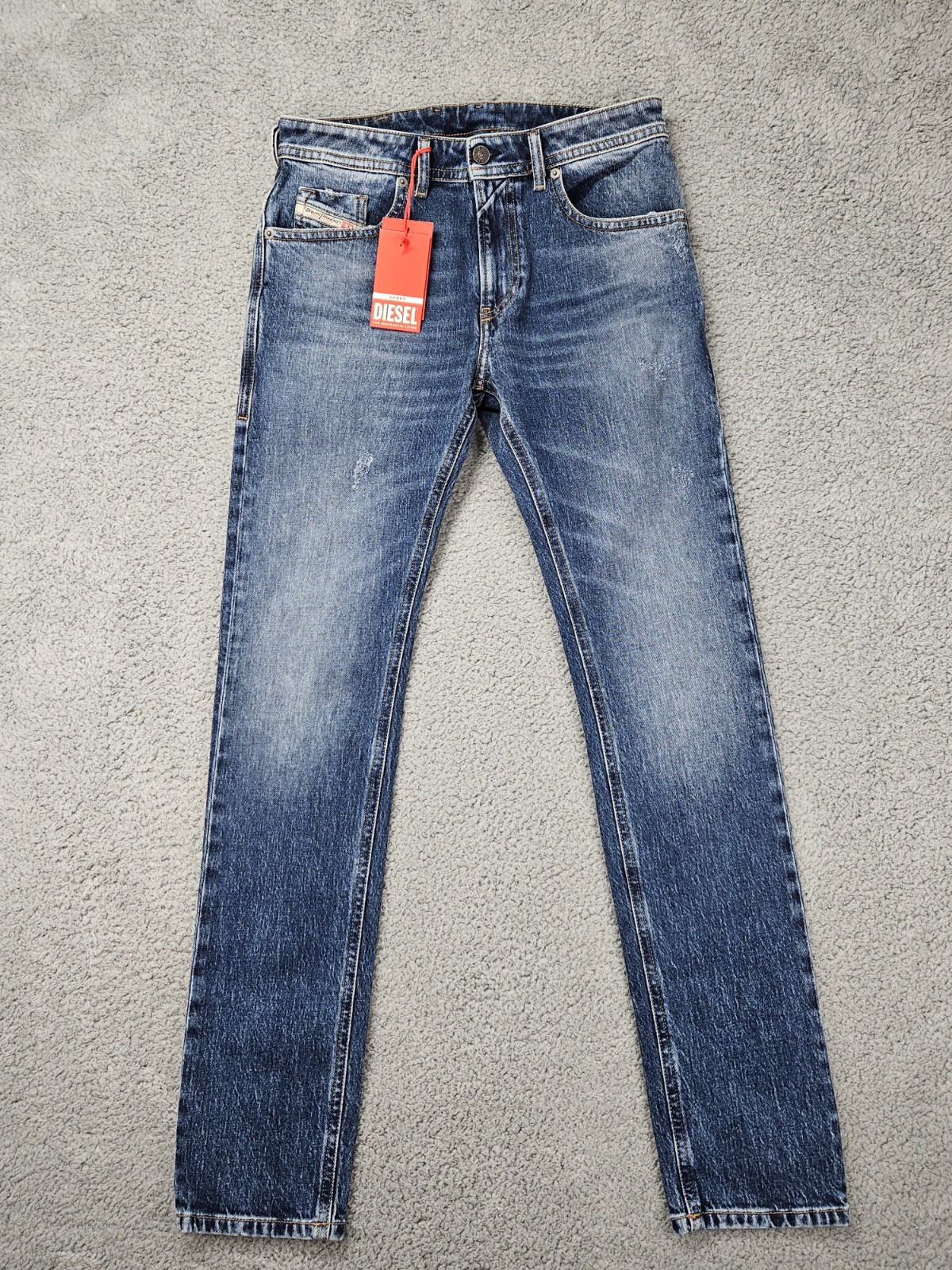 Diesel Thommer R Jeans Men’s 29×32 Slim Skinny Stretch Blue Denim NWT $250