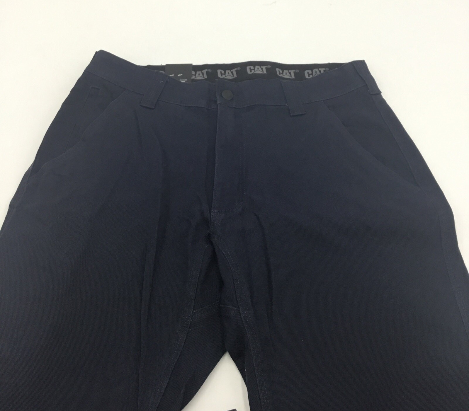 CAT Men’s Flex Waist Band Cellular Pocket Utility Pants , Navy, 32 X 30