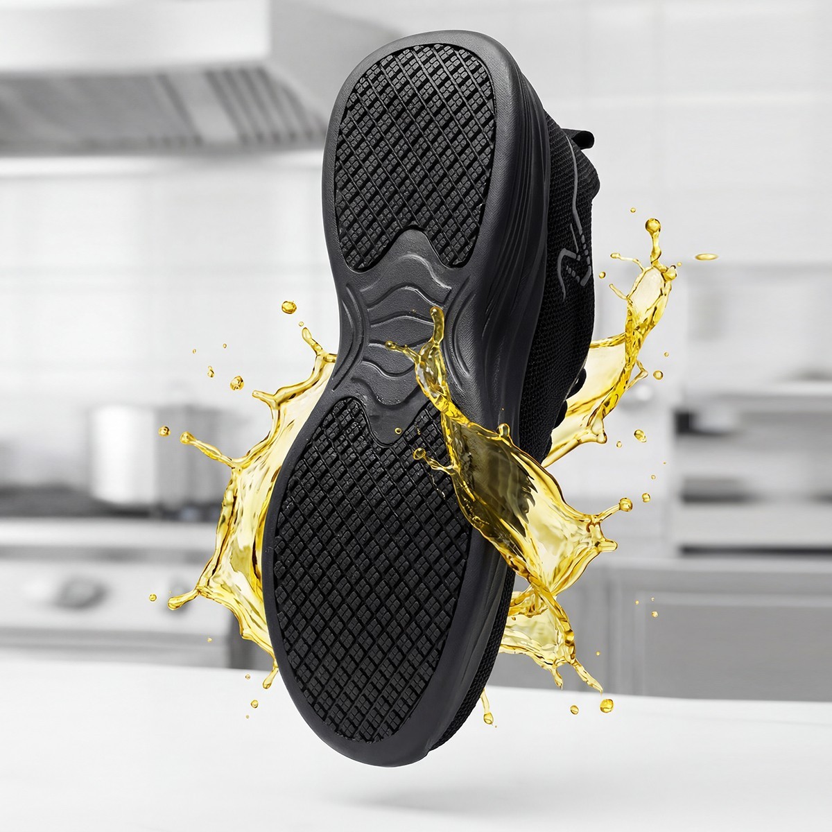 Comfortable Non-Slip Men’s Chef Kitchen Shoes Waterproof Oil Resistant Worker