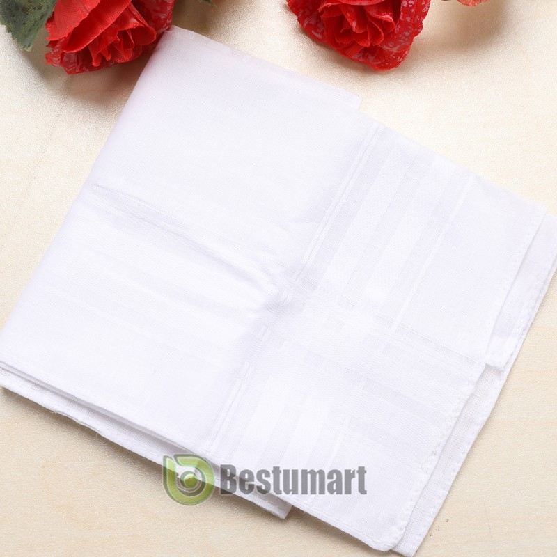 10 Packs Handkerchiefs for men, 100% Soft Cotton 16×16 Inch Men’s Handkerchiefs
