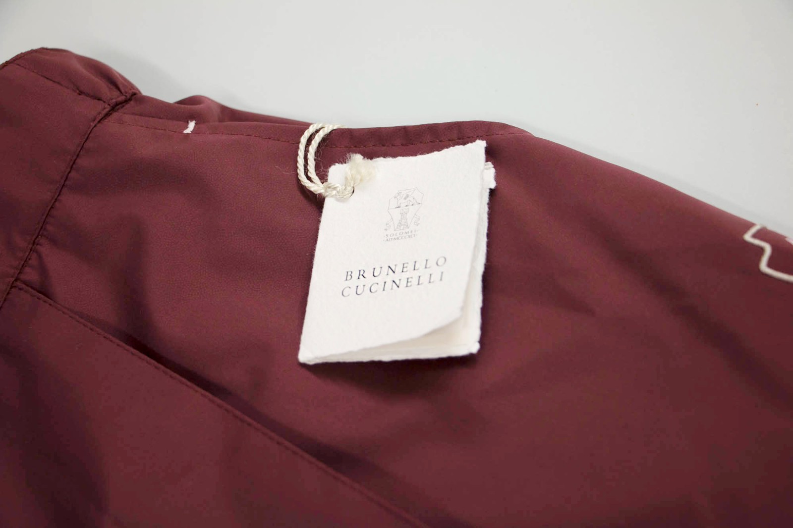 NWT $1550 Brunello Cucinelli Men Track Pants With Logo Accents + Zip Legs M A262