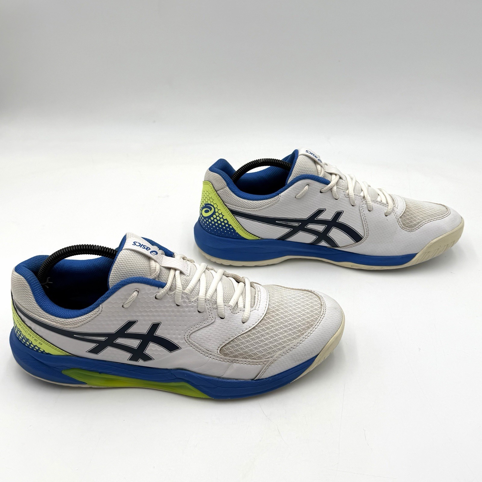 Asics Gel Dedicate 8 Mens Size 11 Pickleball Shoes Sneakers 1041A409 White Blue