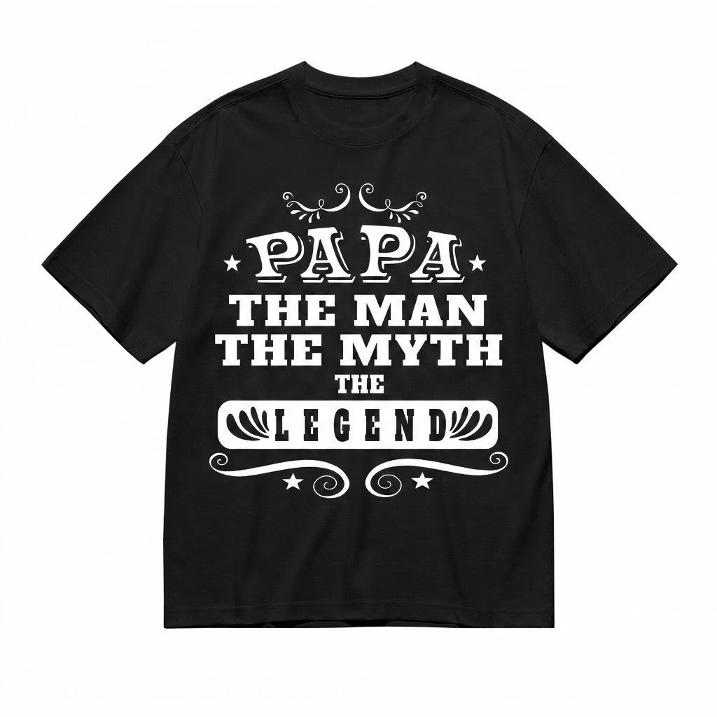Papa The Man The Myth The Legend Shirt Father’s Day Gift Funny Papa T-Shirt