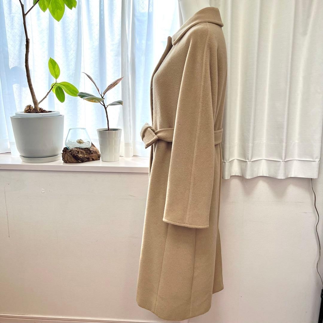 BURBERRY LONDON Camel Beige Belted Long Coat