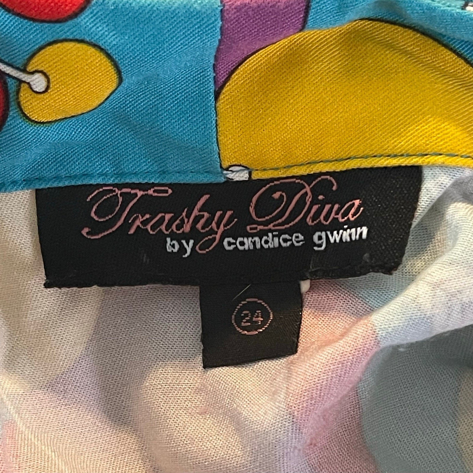 Trashy Diva Tutti Fruity Dress Rockabilly Plus Size 24 (Fits 18-20) Cherries