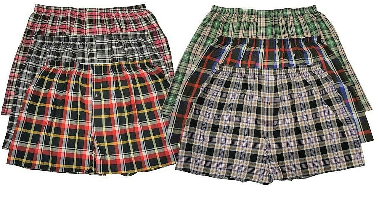 6 pr. Men’s Boxer Briefs Shorts Underwear 3X-4X-5X-6X DIFFERENT TOUCH USA DESIGN
