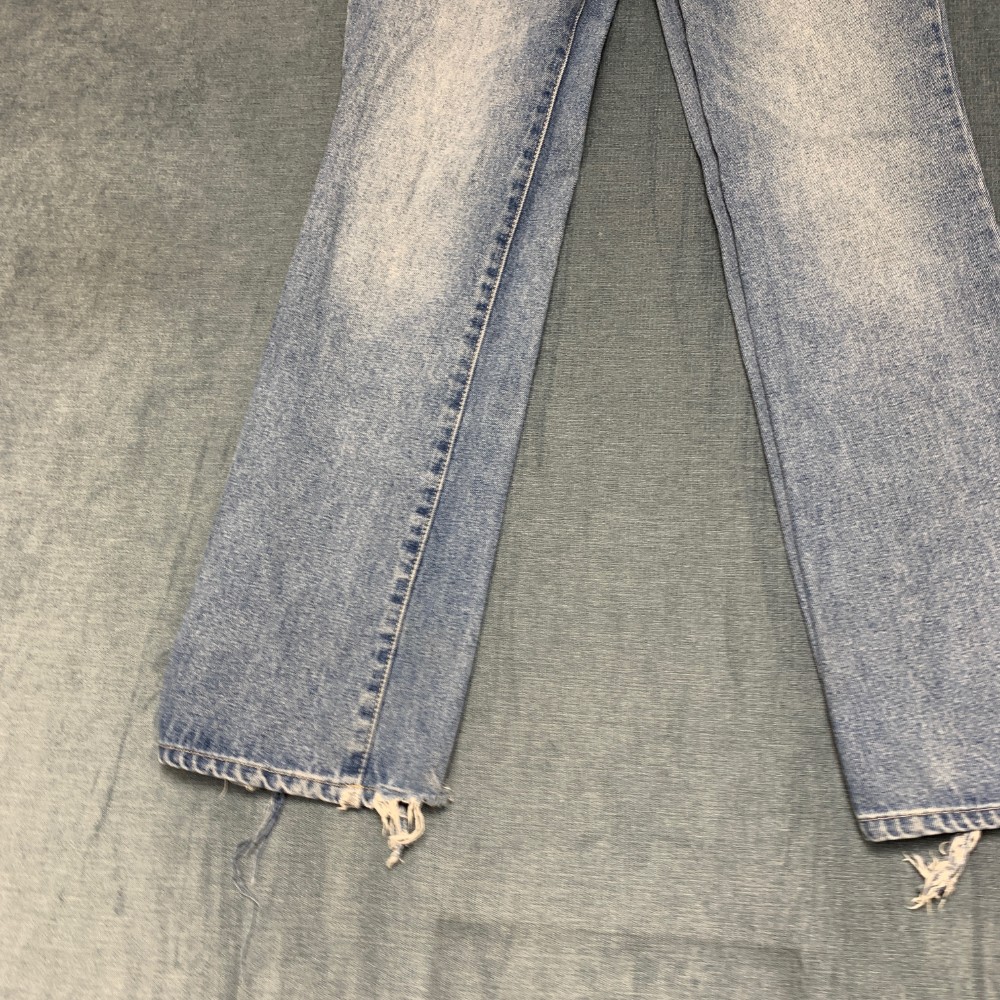 Ed Hardy Multi Tattoo Jeans Womens 26 Blue Denim Light Wash Mid Rise Pockets