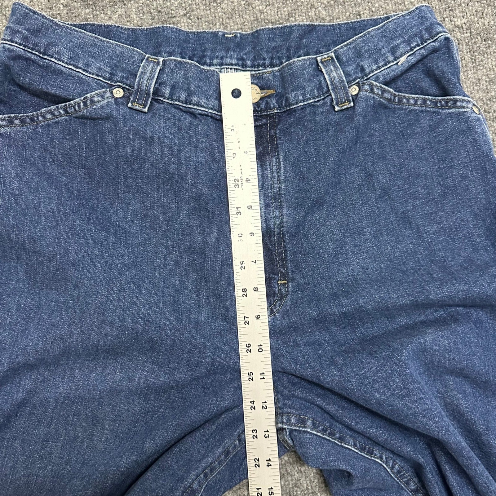 Riders by Lee Carpenter Jeans Womens Size 16M Blue Relaxed Straight Leg Utility